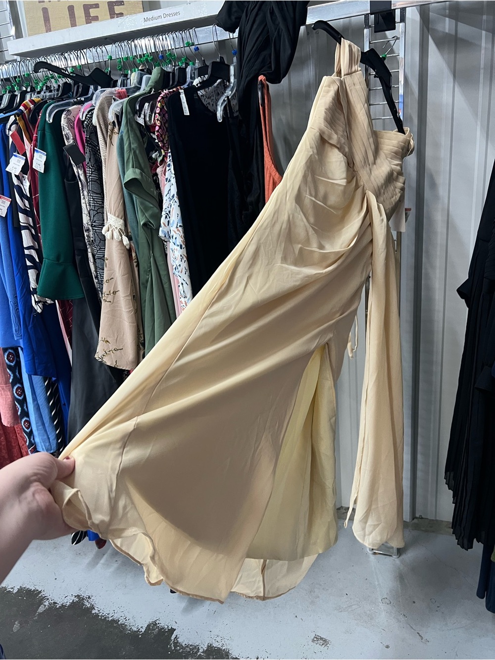 Women's Cream Evening Dress